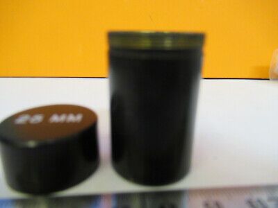 EMPTY BRASS CAN 25mm OBJECTIVE MICROSCOPE PART AS PICTURED &A2-FT-66