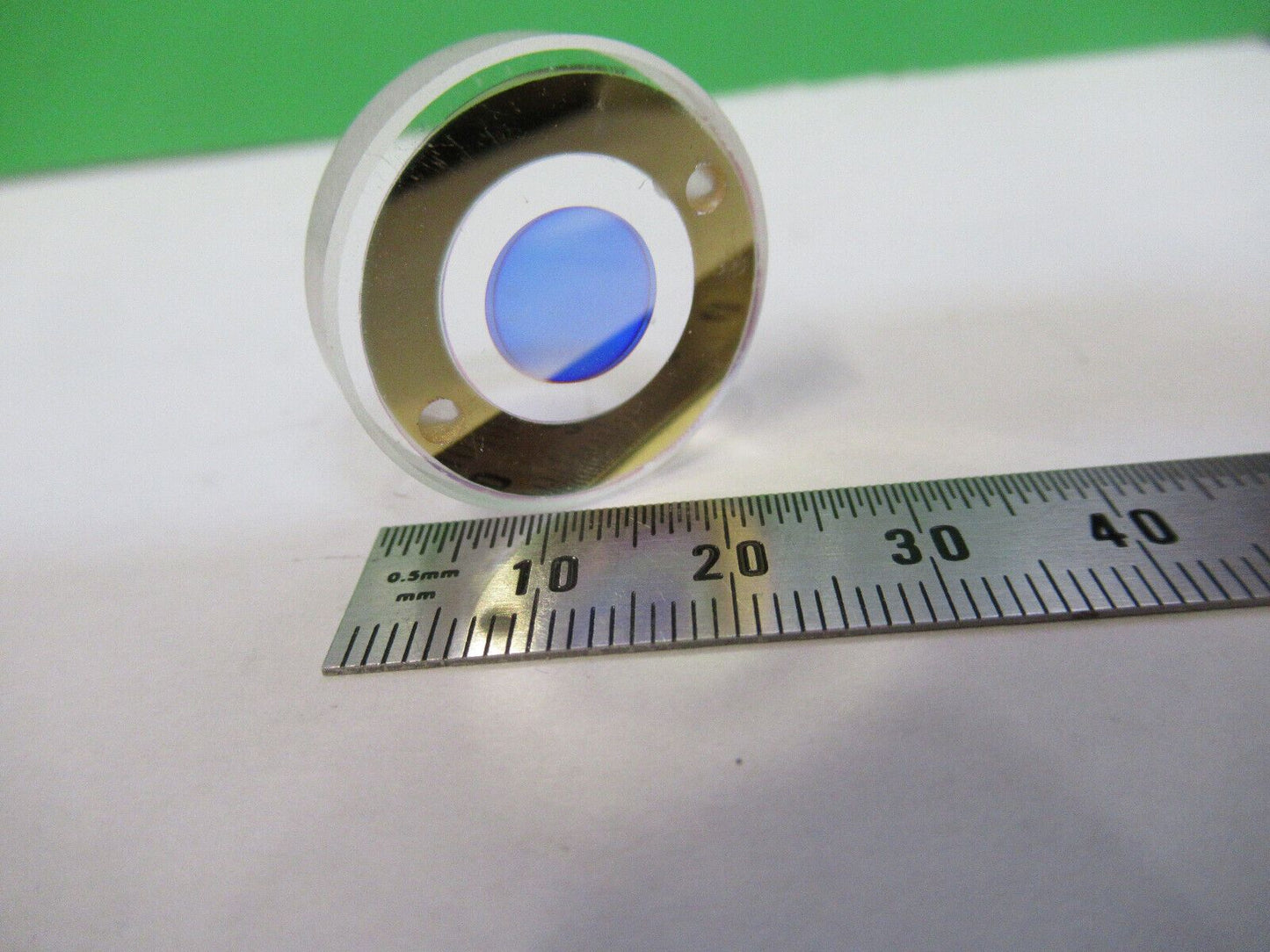 HP HEWLETT PACKARD OPTICAL GOLD COATED FLAT FUSED SILICA AS PICTURED #W4-A-25