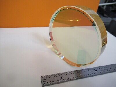 OPTICAL FLAT COATED 3" DIAMETER ZERODUR LASER OPTICS AS PICTURED &16-A-05