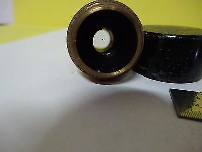 MICROSCOPE PART ANTIQUE OBJECTIVE BRASS BAUSCH LOMB OPTICS AS IS BIN#X3-43