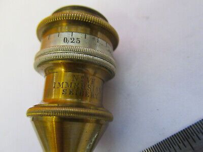 ANTIQUE 1860's SEIBERT OBJECTIVE VII LENS MICROSCOPE PART AS PICTURED &F1-A-37