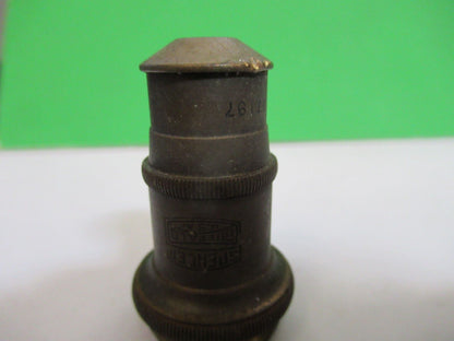 RUSTY ANTIQUE BRASS SPENCER OBJECTIVE MICROSCOPE PART AS PICTURED &H9-A-45