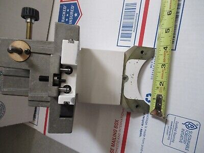 LEICA DMRB GERMANY STAGE TABLE HOLDER MICROSCOPE PART AS PICTURED &FT-6-181