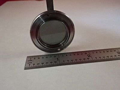 MICROSCOPE PART ZEISS GERMANY POLARIZER LENS POL OPTICS AS IS #T2-B-09