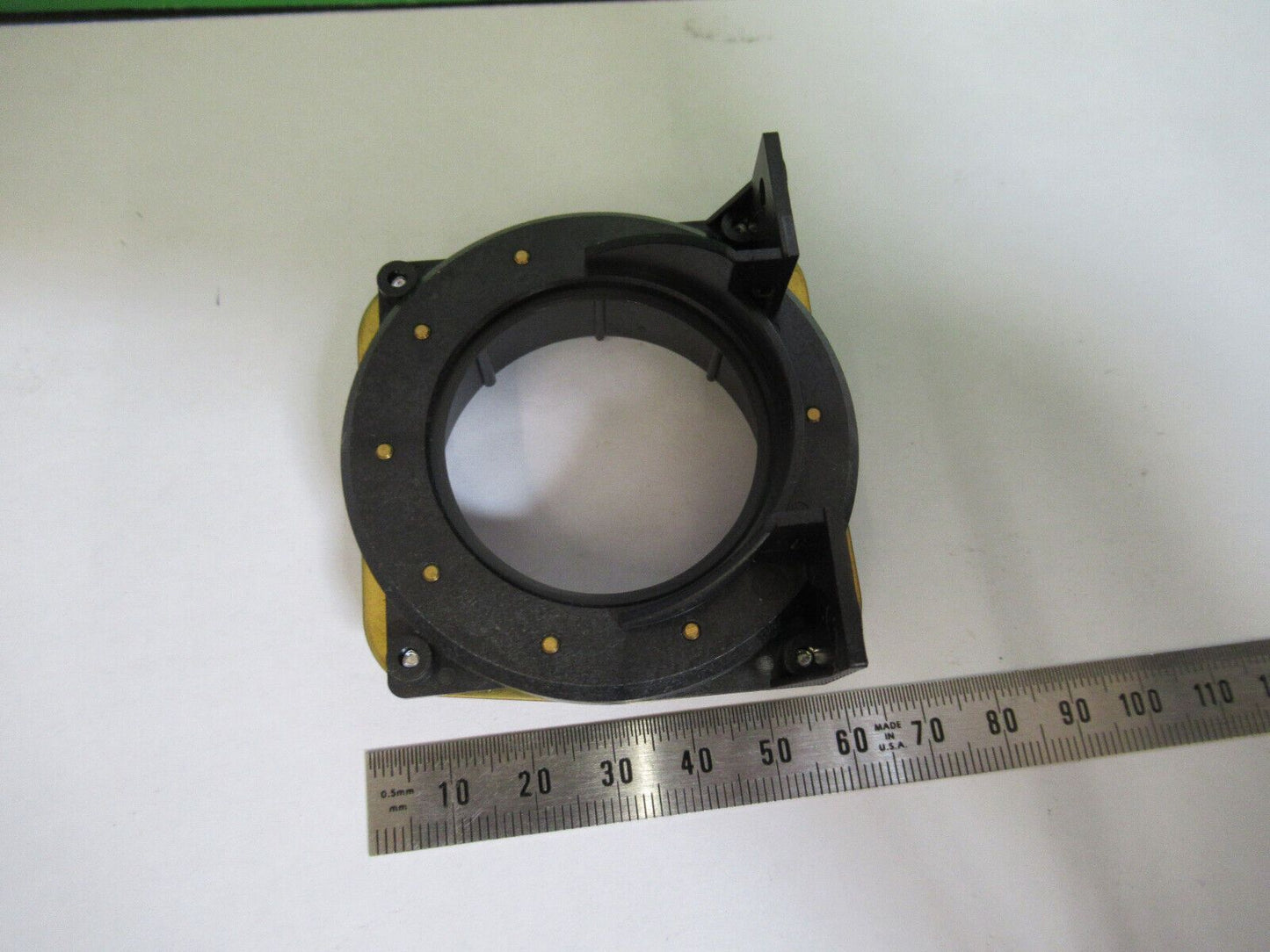 OLYMPUS JAPAN BX-40 IRIS DIAPHRAGM ASSEMBLY MICROSCOPE PART AS PICTURED #W9-A-07