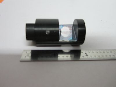 OPTICAL FLAT BEAM SPLITTER MOUNTED MICROSCOPE OR LASER OPTICS BIN#B2-C-44