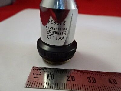 WILD HEERBRUGG SWISS 40X PH DARK PHASE OBJECTIVE MICROSCOPE PART OPTICS &94-A-15