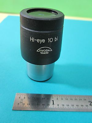 MICROSCOPE PART TIYODA JAPAN EYEPIECE OPTICS HI-EYE 10 BI BIN#HM-LUX