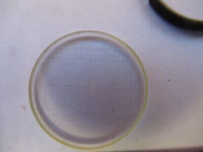 OPTICAL RETICLE PHOTO CAMERA GRID CROSS MICROSCOPE PART OPTICS AS IS &3K-A-10