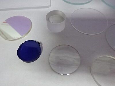 LOT OPTICS LENSES FILTERS COATED LENS OPTICAL SET OPTICS AS PICTURED &AB-54