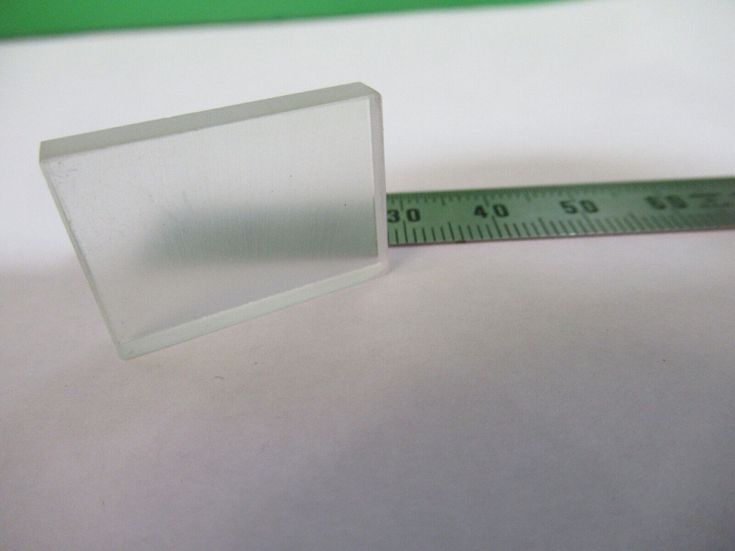 OPTICAL RECTANGULAR LENS FLAT POLISH-DULL SIDES OPTICS AS PICTURED Z5-C-30