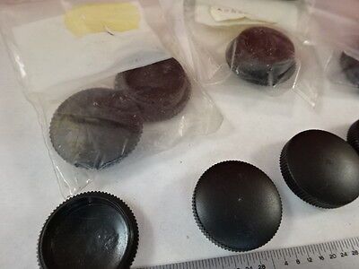 FOR PARTS MICROSCOPE PART LOT PLASTIC OBJECTIVE CAPS AS IS BIN#T1-B-11