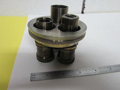 MICROSCOPE PART WYKO OBJECTIVE TURRET INTERFEROMETER OPTICS AS IS BIN#H6-22