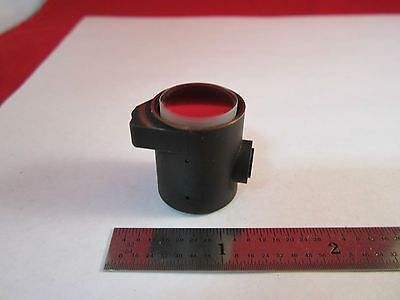 MICROSCOPE LEITZ OPTICAL PART MOUNTED IN BRASS OPTICS BIN#5M-16