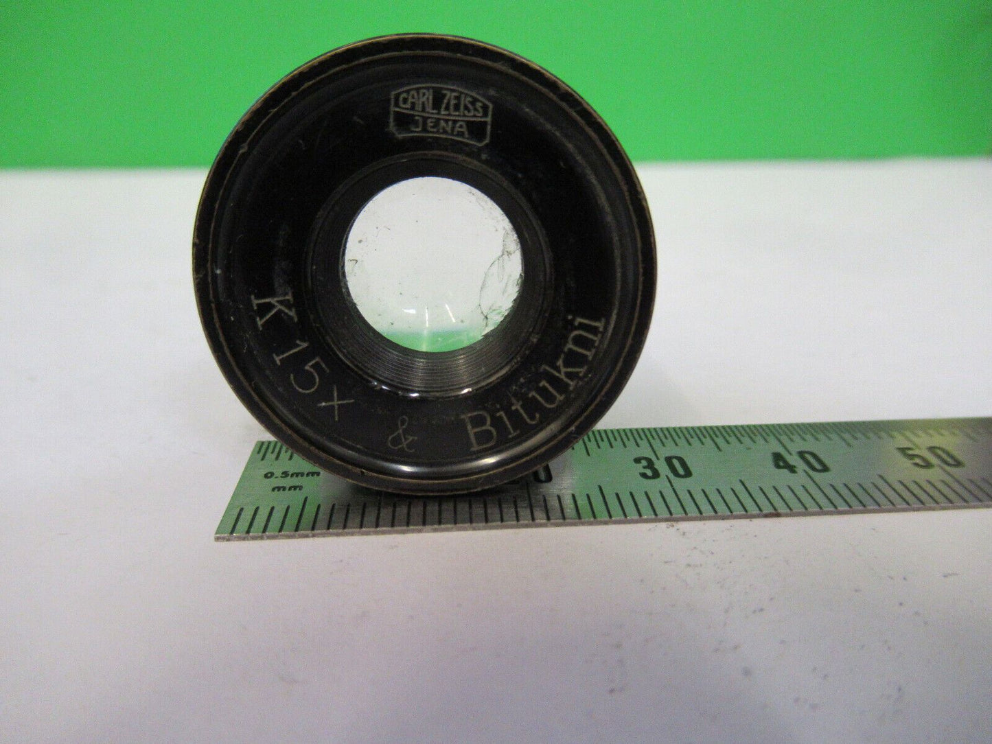 PARTS ANTIQUE ZEISS JENA RARE EYEPIECE LENS MICROSCOPE PART AS PICTURED #W5-B-29