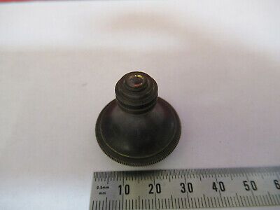 ANTIQUE BRASS NACHET OBJECTIVE FRANCE MICROSCOPE PART AS PICTURED &F6-B-16