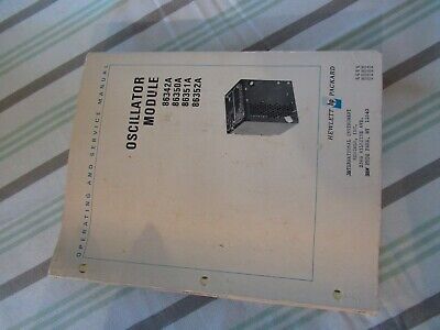 COLLECTABLE RARE HP HEWLETT PACKARD 86342A OSCILLATOR MODULE 1972 MANUAL &BIBLI