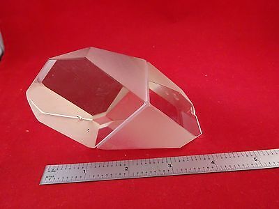 OPTICAL LARGE PRISM [some edge chips] LASER OPTICS AS IS BIN#Q7-C-03