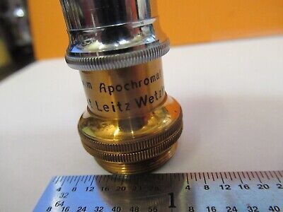 ANTIQUE LEITZ WETZLAR 92X APO OBJECTIVE OPTICS MICROSCOPE PART AS PIC &85-B-51