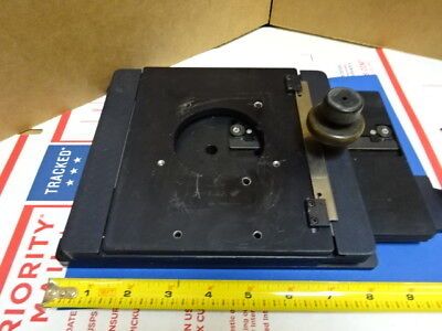 STAGE SPECIMEN TABLE POLYLITE REICHERT AUSTRIA MICROSCOPE PART AS IS #TC-1