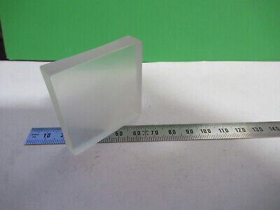 OPTICAL FROSTED GLASS BLOCK, one side polished pl-cc OPTICS AS PICTURED Z1-A-101