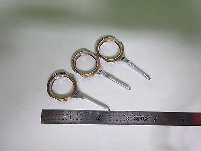 MICROSCOPE PART OBJECTIVE HOLDER LOT OPTICS AS IS BIN#Y6-E-21