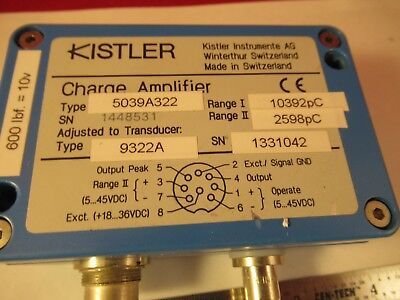 KISTLER CHARGE AMPLIFIER 5039A322 PIEZOELECTRIC SENSOR  #H1-B-12