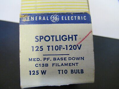 GE GENERAL ELECTRIC SPOTLIGHT 125 T10F 120V LAMP BULB AS PICTURED #82-A-30