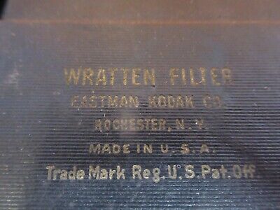 ANTIQUE WRATTEN FILTER EASTMAN KODAK OPTICS MICROSCOPE PART AS PICTURED &7B-B-71