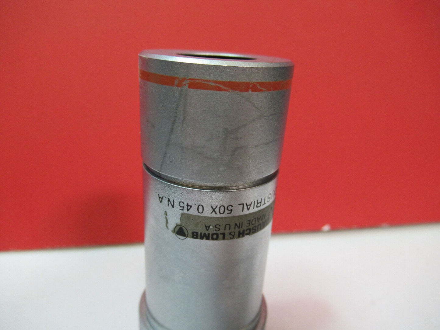 INDUSTRIAL LWD BAUSCH LOMB OBJECTIVE 50X MICROSCOPE PART AS PICTURED F8-C-11