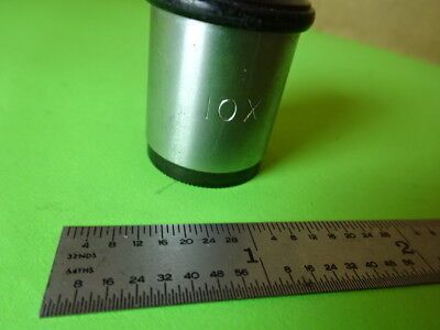 ANTIQUE MICROSCOPE PART EYEPIECE OCULAR AO SPENCER 10X OPTICS AS IS #L5-B-19