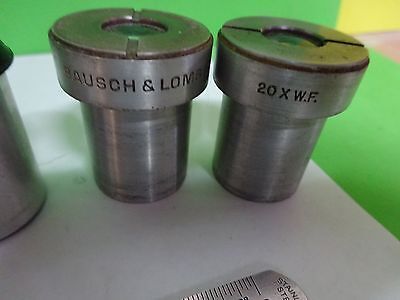 FOR PARTS MICROSCOPE PART EYEPIECES BAUSCH LOMB OPTICS AS IS BIN#11-A-23