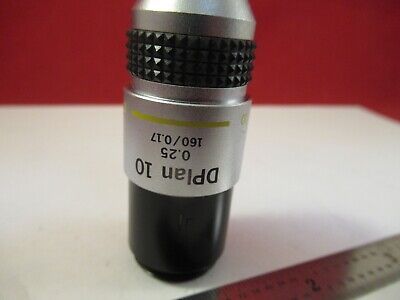 OLYMPUS JAPAN OBJECTIVE DPLAN 10X /160 MICROSCOPE PART AS PICTURED &Q5-A-29