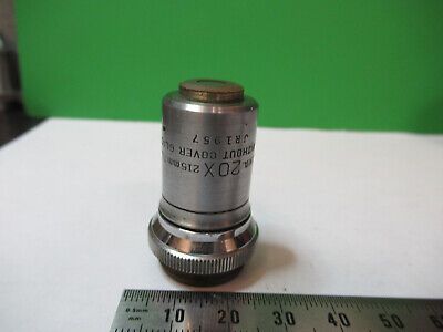 BAUSCH LOMB 20X LENS OBJECTIVE OPTICS MICROSCOPE PART AS PICTURED &Z1-A-23