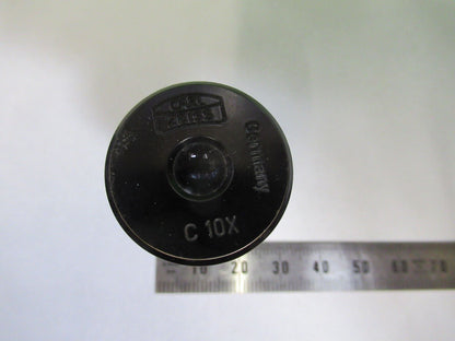 MICROSCOPE EYEPIECE OCULAR CARL ZEISS C 10X OPTICS as pictured #S2-C-53