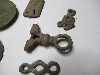 ANTIQUE BRASS BRONZE LOT MEDIEVAL ??? from EUROPE BOG FIND AS PICTURED &3-DT-13