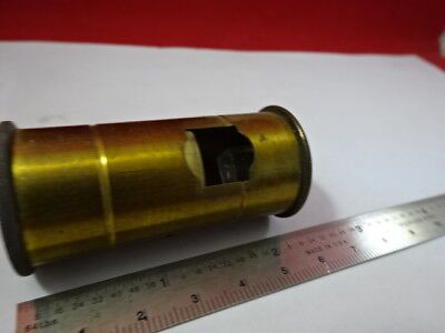 FOR PARTS ANTIQUE BRASS PORTABLE SEEDS MICROSCOPE VINTAGE PART AS IS &92-15