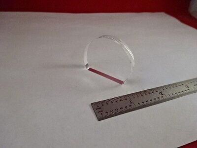 OPTICAL FLAT TRUNCATED SPECTRA PHYSICS FUSED SILICA LASER OPTICS AS IS #80-17