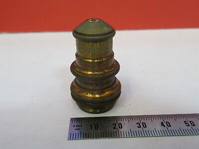 ANTIQUE BRASS BAUSCH LOMB OBJECTIVE  MICROSCOPE PART AS PICTURED F6-B-111