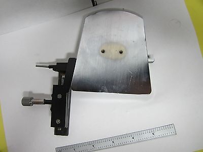 MICROSCOPE STAGE MICROMETER FOR PARTS AS IS RARE TABLE AND HEAVY BIN#H7-01