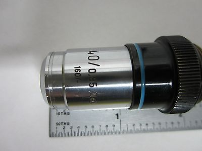 MICROSCOPE PART CARL ZEISS GERMANY OBJECTIVE 40X OEL OPTICS AS IS BIN#Q3-07