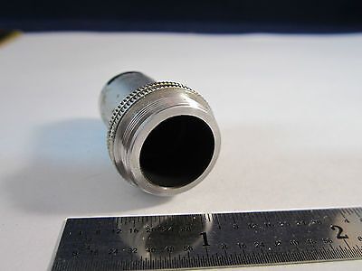 VINTAGE OPTICAL MICROSCOPE PART OBJECTIVE 10X LEITZ GERMANY OPTICS BIN#14B