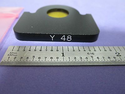 OPTICAL FILTER YELLOW Y 48 LASER OPTICS  #6-019