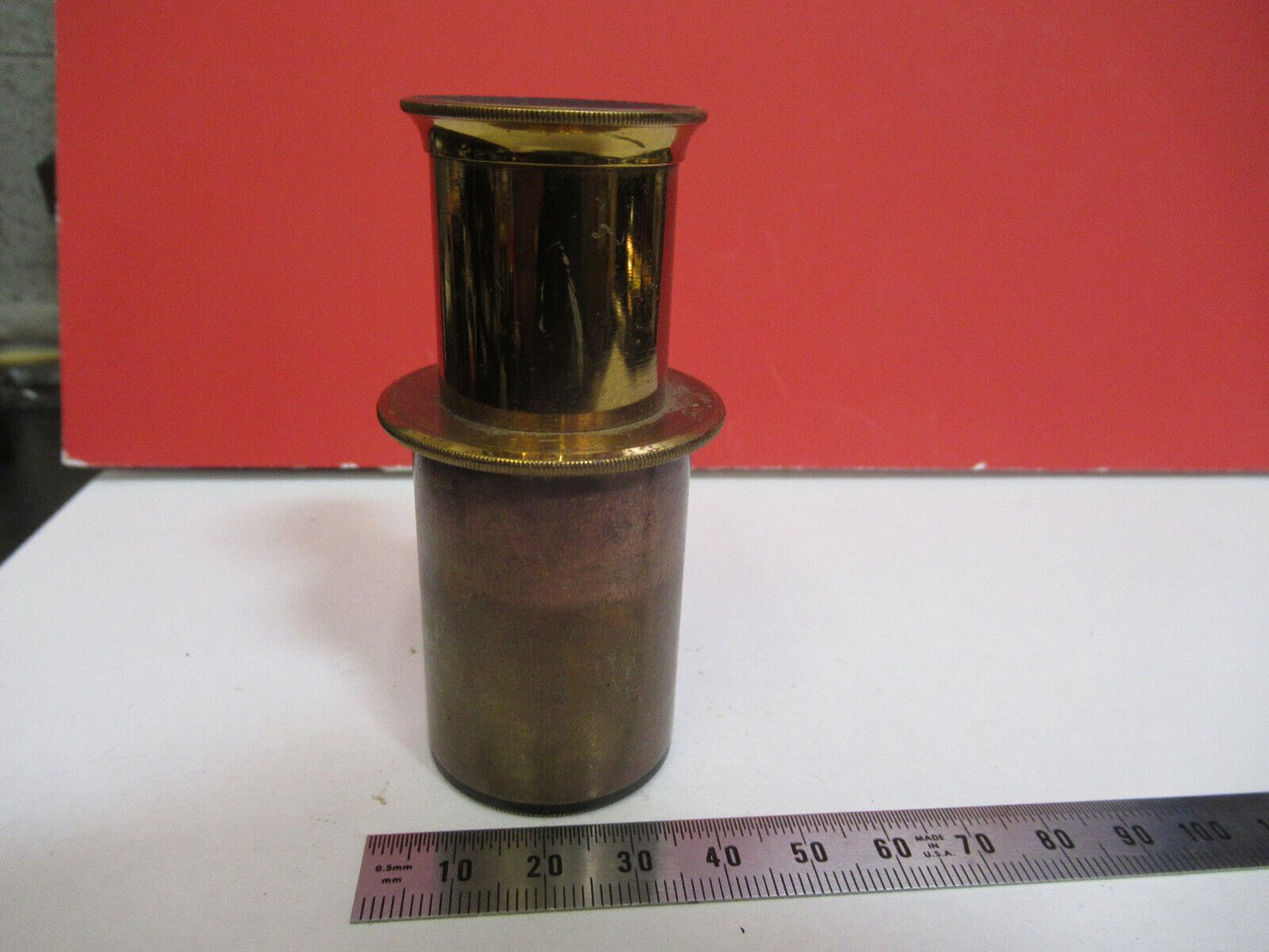 ANTIQUE BRASS UK HENRY CROUCH EYEPIECE MICROSCOPE PART AS PICTURED &S9-A-66