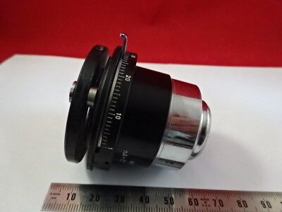 WILD SWISS CONDENSER IRIS BRIGHTFIELD OPTICS MICROSCOPE PART AS IS &94-A-05