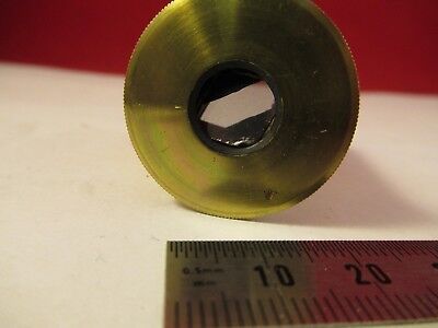 ANTIQUE BRASS POLARIZER EYEPIECE BECK LONDON MICROSCOPE PART AS PIC #66-A-36