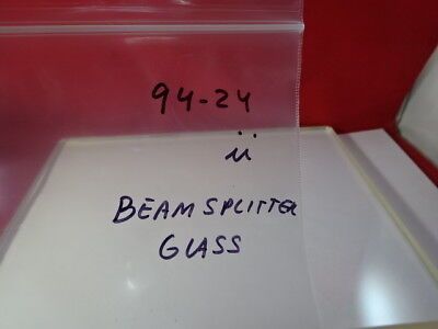 LARGE BEAMSPLITTER HUGE OPTICAL FLAT HUGE GLASS PLATE OPTICS AS IS  #94-24