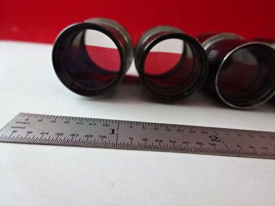 for parts LOT EYEPIECES OPTICAL AO BL MICROSCOPE PART OPTICS AS IS #54-A-12