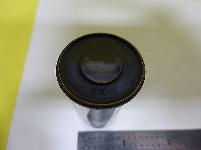 MICROSCOPE PART EYEPIECE ANTIQUE OCULAR  6X OPTICS X8-47