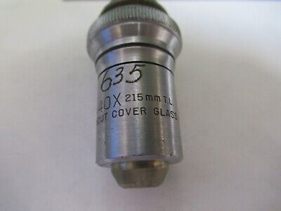 BAUSCH LOMB 40X OBJECTIVE LENS OPTICS MICROSCOPE PART AS PICTURED &R9-A-27